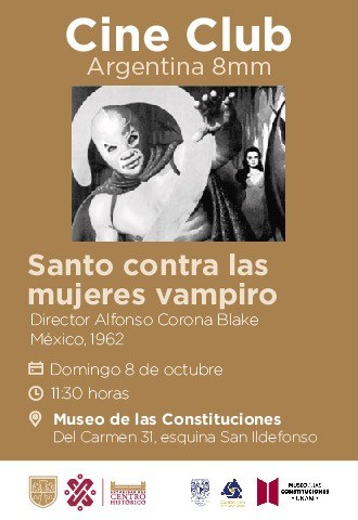 Cine Club Argentina 8mm Santo contra las mujeres vampiro